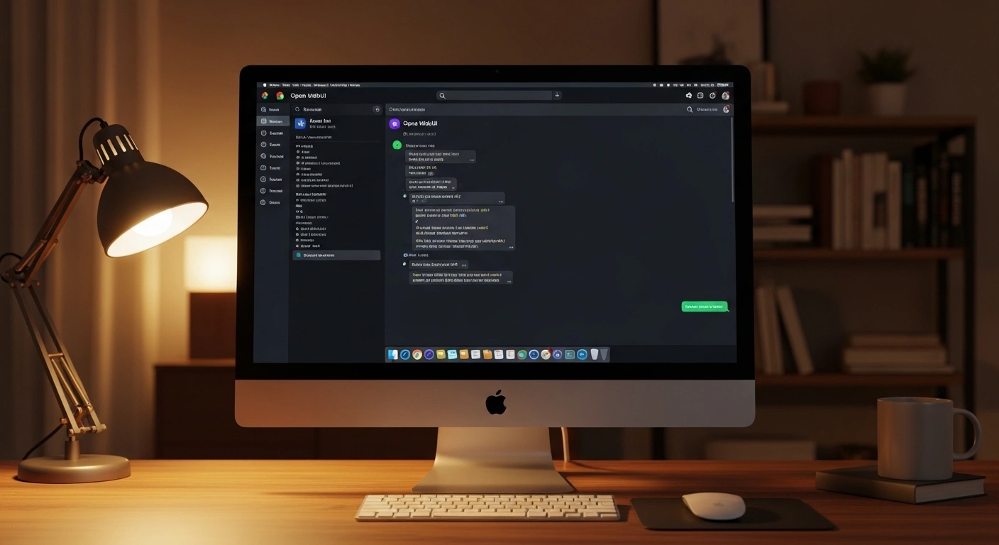 Open WebUI interface for best offline LLM 2026 running locally on Mac