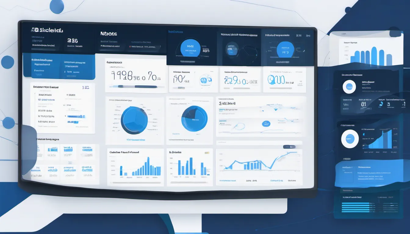 Dark background showing LinkedIn interface with B2B lead generation analytics dashboard and UK business demographics