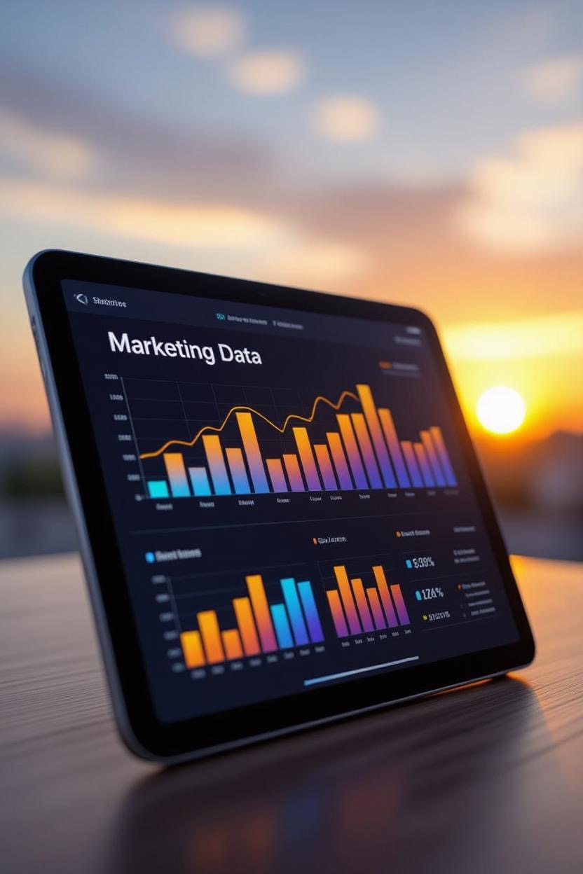 Startup marketing strategies infographic showing growth tactics and ROI metrics