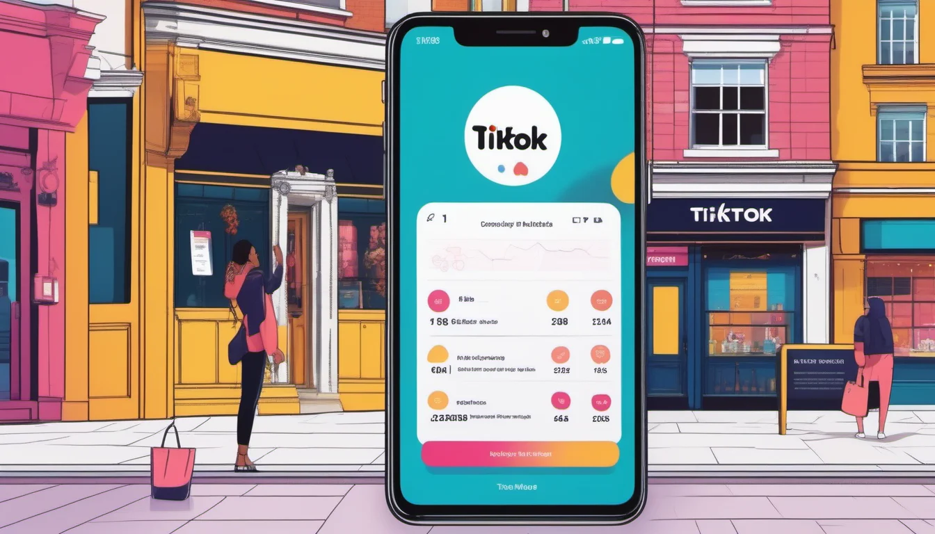 TikTok Ads campaign dashboard showing UK audience demographics